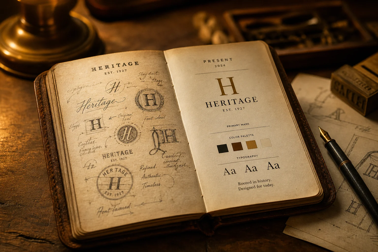 Building a Brand That Lasts  -  heritage brand identity concept